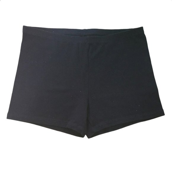 ❤2/$12❤ Girls Shorts Set (Bike, cartwheel, dance) Black & Coral - EUC - Picture 3 of 4